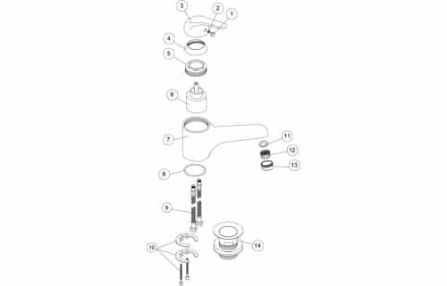 Nerola Mono Basin Mixer - Image 2