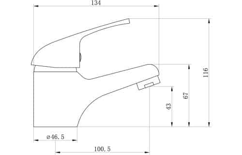 Nerola Mono Basin Mixer - Image 3