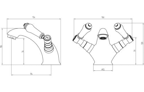 Millom Basin Mixer - Image 3