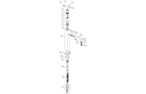 Monti Tall Mono Basin Mixer - Image 2