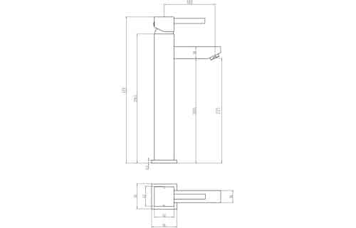 Monti Tall Mono Basin Mixer - Image 3