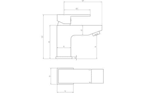 Ponza Basin Mixer w/Click-Clack Waste - Image 3