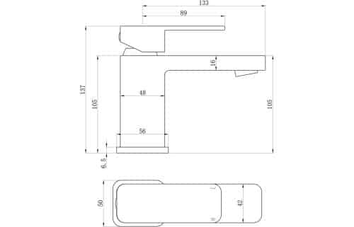 Adria Basin Mixer w/Click-Clack Waste - Image 3