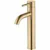Pescara Mono Tall Basin Tap - Brushed Brass