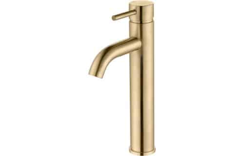 Pescara Mono Tall Basin Tap - Brushed Brass