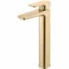 Berio Mono Tall Basin Tap - Brushed Brass