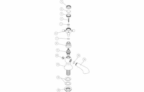 Tadlow Basin Pillar Taps - Image 2