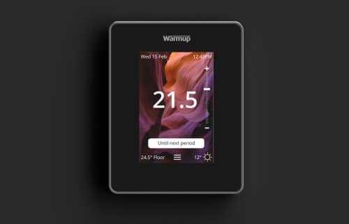 Warmup 6iE Smart Wi-Fi Thermostat - Onyx Black - Image 3
