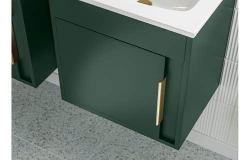 Elements 510mm Wall Hung Unit Inc. Basin - Matt Graphite Grey - Image 4
