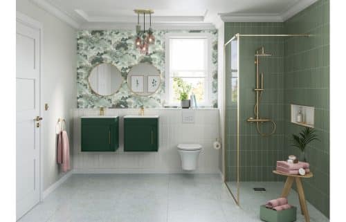 Elements 510mm Wall Hung Unit Inc. Basin - Matt Graphite Grey - Image 2