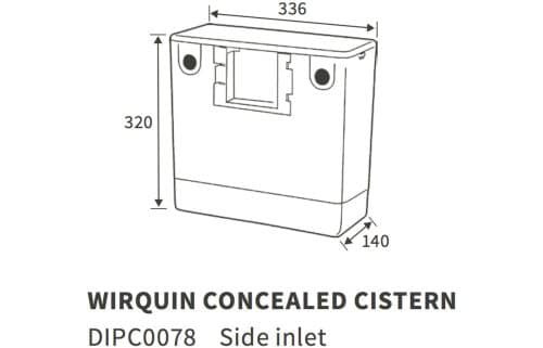 Wirquin Concealed Cistern (Side Inlet) - Image 2