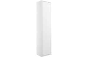 Perla 300mm 1 Door Wall Hung Tall Unit - Matt White