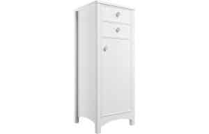 Lucia 465mm Tall Boy - Satin White Ash