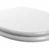 Lucia Soft Close Wood Effect Toilet Seat - Satin White Ash