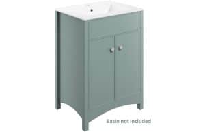 Lucia 610mm Basin Unit (exc. Basin) - Sea Green Ash