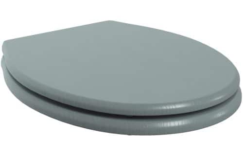 Lucia Soft Close Wood Effect Toilet Seat - Sea Green Ash