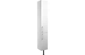 Alba 300mm 2 Door Tall Unit - White Gloss