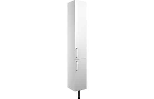 Alba 300mm 2 Door Tall Unit - White Gloss