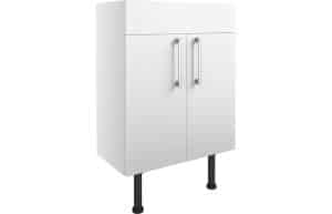 Alba 600mm Basin Unit - White Gloss