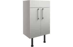 Alba 500mm Basin Unit - Light Grey Gloss