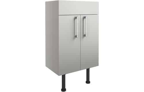 Alba 500mm Basin Unit - Light Grey Gloss