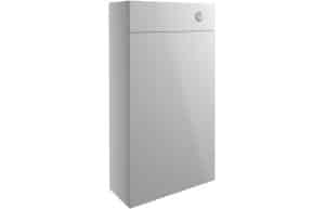 Alba 500mm Slim WC Unit - Light Grey Gloss