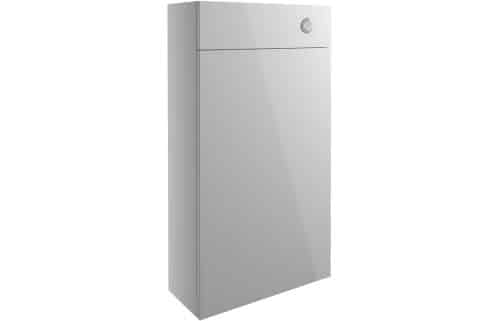 Alba 500mm Slim WC Unit - Light Grey Gloss