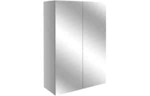 Alba 500mm Mirrored Unit - Light Grey Gloss