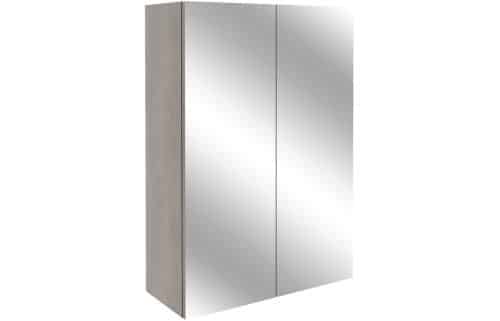 Alba 500mm Mirrored Unit - Nebraska Oak
