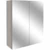 Alba 600mm Mirrored Unit - Nebraska Oak