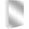 Alba 500mm Mirrored Unit - White Gloss