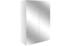 Alba 500mm Mirrored Unit - White Gloss