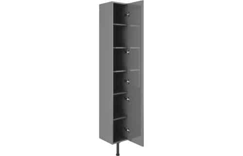 Valesso 300mm Tall Unit - Onyx Grey Gloss - Image 4