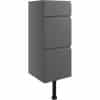 Valesso 300mm 3 Drawer Unit - Onyx Grey Gloss