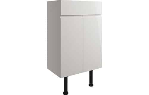 Valesso 500mm Basin Unit - Pearl Grey Gloss