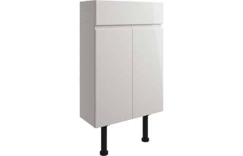 Valesso 500mm Slim Basin Unit - Pearl Grey Gloss
