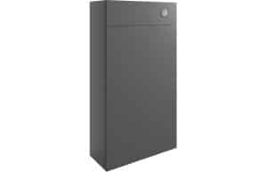 Valesso 500mm Slim WC Unit - Onyx Grey Gloss