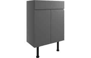 Valesso 600mm Basin Unit - Onyx Grey Gloss