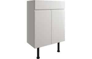 Valesso 600mm Basin Unit - Pearl Grey Gloss