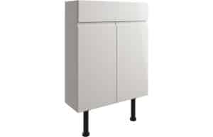 Valesso 600mm Slim Basin Unit - Pearl Grey Gloss