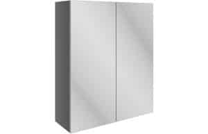 Valesso 600mm Mirrored Wall Unit - Onyx Grey Gloss