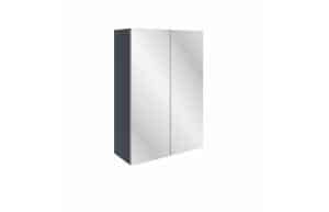 Valesso 500mm Mirrored Wall Unit - Matt Indigo Blue
