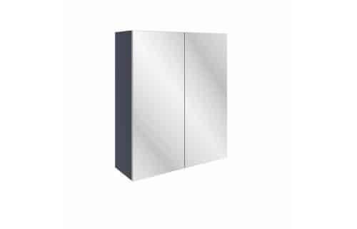 Valesso 600mm Mirrored Wall Unit - Matt Indigo Blue