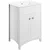 Lucia 610mm Basin Unit w/Basin - Satin White Ash