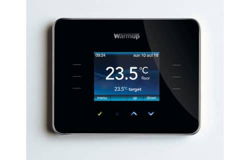 Warmup 3iE Energy-Monitoring Programmable Thermostat - Black