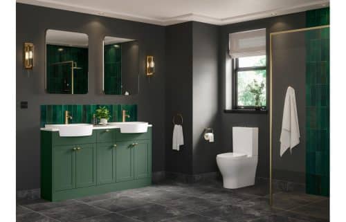 Lily 555x435mm 1TH Semi Recessed Basin - Image 2