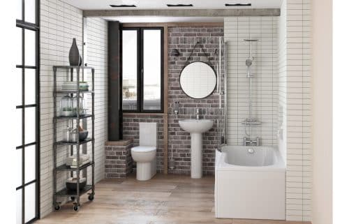 Mimosa 535x490mm 1TH Basin & Semi Pedestal - Image 2