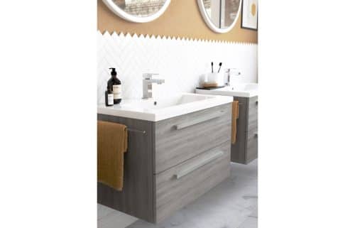 Morina 600mm Floor Standing Basin Unit (No Top) - Elm Grey - Image 4