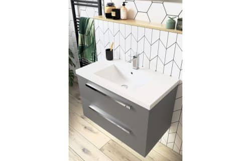 Morina 600mm Floor Standing Basin Unit (No Top) - Matt Urban Grey - Image 4