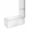 Ora P Shape 1700x850 RH Shower Bath Pack